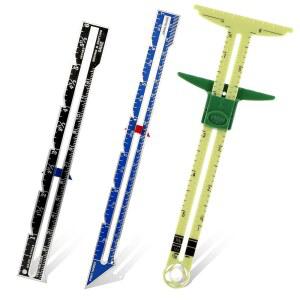5 in 1 T자형 가이드 자 3 PCS 재봉 게이지 재봉용 측정 도구 슬라이딩 뜨개질 공예 초보 용품용 마커가 있는
