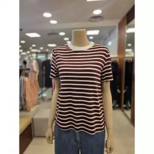 품절임박 [BCBG] 비씨비지 스티치 스트라이프 티셔츠 B6B4X429 2709188
