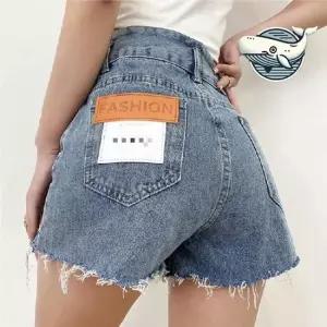 트렌디한 여름 청반바지 데님 미니 팬츠 커팅 여자핫팬츠 여성여름청바지 연청바지