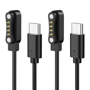 PLAUD 노트 AI용 MOKO 2팩 USB-C 충전 케이블 프로 AI 음성 녹음기용 3.3FT 고속 코드 플라우드 교체 충전기 블랙 M1A
