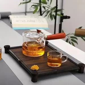 모던 내열 유리잔 티포트400ml 커피 아이스티 홍차 녹차 (17983577)