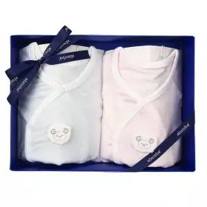 갤러리아 (쌍둥이출산,태교,아기세트)양이소프티배냇가운핑크+블루세트(AB2