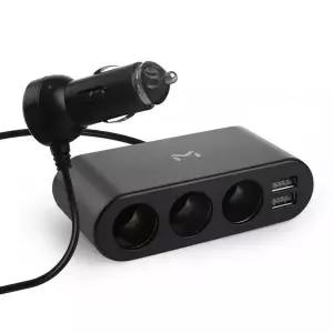 차량용 H1W2B6K9 시거잭 3구 멀티소켓 USB충전기 12V 24V