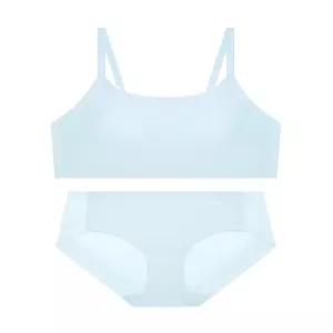 게스언더웨어 퓨징 스포츠 브라탑 팬티 세트 - 라이트블루 OFWBR371LBU_BP371LBU