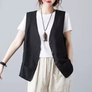 튜뮬 헐렁세련 여성 조끼 봄 가을 여름 카디건