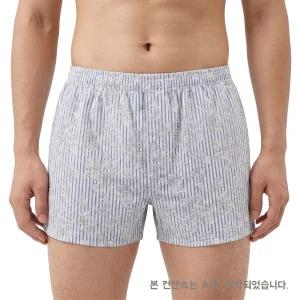 스트라이프 잔꽃프린트 남성트렁크팬티YS