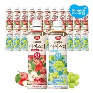 맛있는家 G 동원 보성홍차 아이스티 제로 애플 12개 + 샤인머스캣 12개