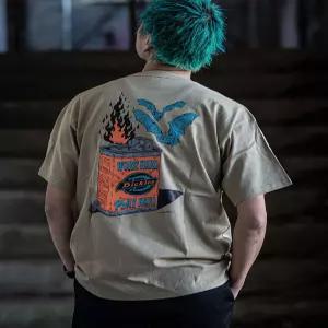 디키즈 X Hirotton 오일 티셔츠 Khaki DK0A8D6ZKHK