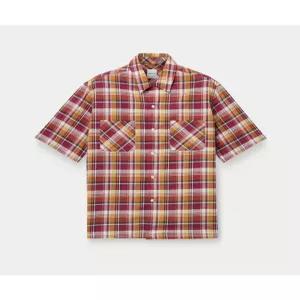 시리즈 SAGE DE CRET CO/LI Madras Check Short Sleeve Open Collar Shirt SVSFM26552REX