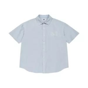 와키윌리 샴브레이 반팔셔츠 스카이 블루 WA2602SS11SB