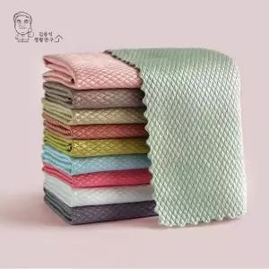 유리닦이행주 위아 10P 양면 걸레 주방 대량 대형