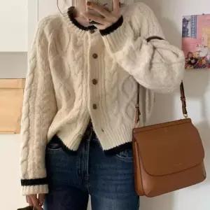 [아우트_66]아이보리 여자 간절기 봄가디건 예쁜 도톰