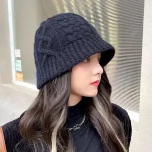 [아우트_66]모자 보넷 니트 휴양지 데일리 꽈배기