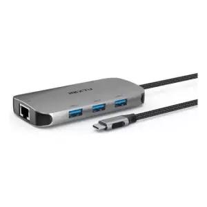 USB멀티포트 멀티 USB허브 C타입 PD포트 HDMI 기가LAN 60W 4K 9in1