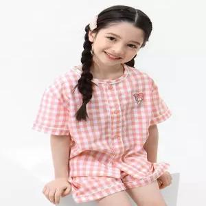 [프리미에팜]프리미에팜 마이멜로디 아동 선염체크 5부 잠옷세트 PK