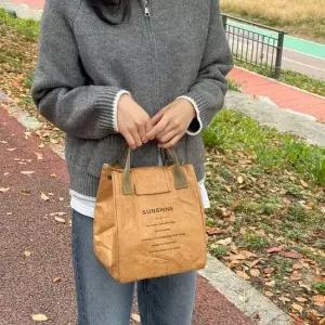 종이 보온 가방 보냉 도시락밥상 보냉도시락가방