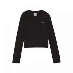 매장정품 PUMA 푸마 x 로제 슬립 롱슬리브 티 - 블랙 633805-01 1865466