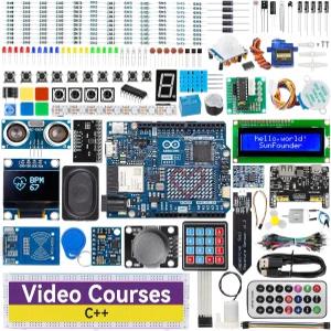 오리지널 아두이노 우노 R4 WiFi RoHS 호환 블루투스 IoT ESP32 IIC LCD1602 OLED 슈퍼 스타터 키트 초보자