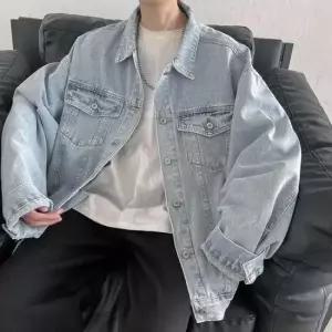 오버셔츠 캐주얼 데님 자켓 라이트 연청 편안한 데일리룩 모임