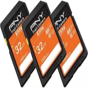 PNY 32GB 엘리트TM 클래스 10 U1 V10 SDHC 트레일 카메라 플래시 메모리 최대 100MB/s UHS-I HD 사진 및