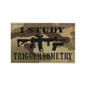 컴퓨터자수 찍찍이 밀리터리 패치 와펜 I STUDY TRIGGERNOMETRY