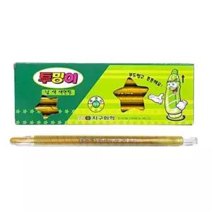 지구 투명이 색연필 낱색 채점팬 색칠펜(금색 12자루) 색칠놀이