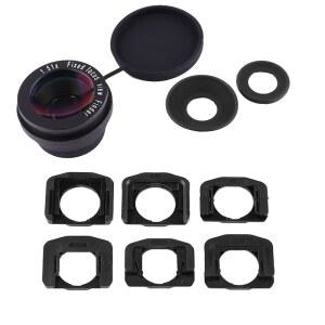 카메라 뷰파인더 , 1.5X 고정 초점 아이컵 및 카메라용 DSLR 커버 포함 접안렌즈,