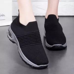 [옷자락]여자 에어 검정 운동화 피트니스 운동 SS 운동화