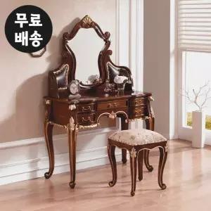 렌 골드 엔틱 화장대 콘솔 거울 입식 안방 수납 가구