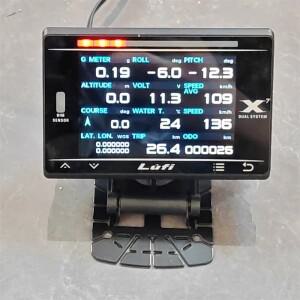 LUFI X7 4세대 자동차 계기판 OBD GPS 헤드업 디스플레이 수온 터보 부스트 오일 압력 온도 G값 자이로스코
