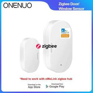 Zigbee 문 열림/닫힘 경보 센서 무선 자기 창 감지기는 Ewelink 앱과 함께 작동 Alexa Google에는 게이트웨