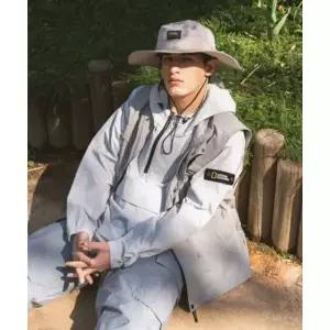 내셔널지오그래픽 NATIONALGEOGRAPHIC N232UFT940 아델리 경량 우븐 스트레치 긴팔 아노락 점퍼 ICE GREY 5