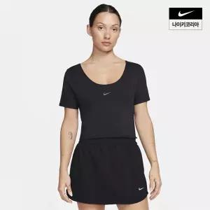 [국내매장판] 나이키 여성 원 클래식 드라이 핏 반팔 크롭 트위스트 탑 FN2852-010 FN2852010 288096