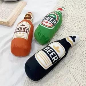 강아지 삑삑이 맥주병 장난감 소리나는 애견 반려견 터그놀이 바스락 인형