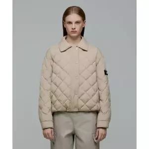 내셔널지오그래픽 NATIONALGEOGRAPHIC N244WPD010 여성 엘크 카라 패딩 숏 점퍼 BEIGE N244WPD010070 30959