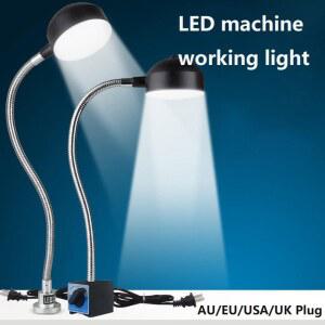 LED 기계 도구 작업 램프 자석 베이스 재봉틀 선반 CNC 장비 조명 책상 램프 밝은 빛 220V 110V