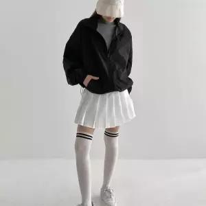 [옷자락]여자골프바람막이 하이넥집업 얇은긴팔 스토퍼 점퍼