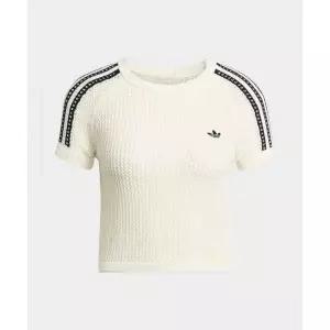 ADIDAS 니트 크로셰 칼리 티셔츠 화이트 KE0200