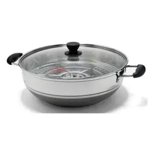 퀸센스 인덕션 찜기 찜냄비 찜통 채반 찜솥 1단 34cm