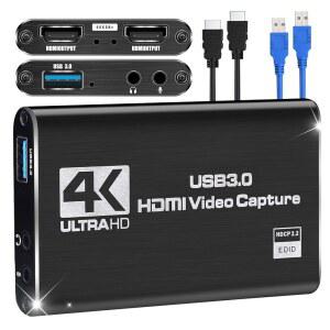 PS4 / PC OBS 카메라와 함께 스트리밍을 위한 캡처 카드 닌텐도 스위치 비디오 카드 게임 4K 1080P 60FPS HDMI에서 USB 3.0