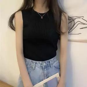 [옷자락]여자 개별 탱크 내의 슬리브리스 SS 슬림핏 5컬러 니트