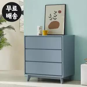 레체 3단 서랍장 미니 체스트 서랍 옷장(800/그레이)