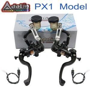 범용 Adel n PX1 오토바이 방사형 장착 브레이크 클러치 마스터 실린더 핸들 바 오토바이 유압 펌프 브레이크 레버