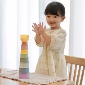 EK 앨리의 장난감공장 베베 아기 컵쌓기 놀이 스태킹컵 스태킹타워 링쌓기 돌 장난감 쌓기장난감 컵쌓기놀