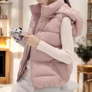 여자패딩 패딩조끼 베르 여자 경량패딩조끼 후드 패딩 4color