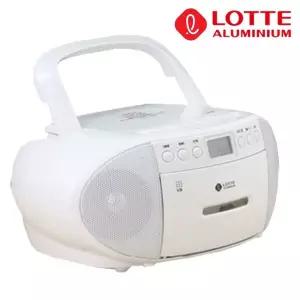 롯데핑키880화이트 MP3 카셋트플레이어 CD 라디오