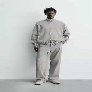 ZARA 지퍼 니트 스웨트셔츠 - 샌드 4231/411/711