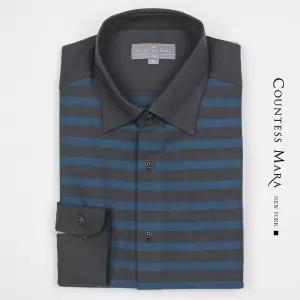 카운테스마라 그레이 가로스트라이프 슬림핏 긴소매셔츠 CDHP3C2110G0CDHP3C2110G02574913