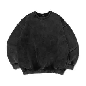 카고브로스 PIG DYING OVER SWEATSHIRT (BLACK) - black
