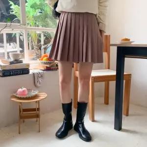 [옷자락]여자 FW 속치마 어텀 고무줄 아코디언 미니스커트